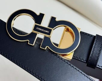 NEW REVERSIBLE Salvatore Gamo Handcrafted Genuine Leather Belt