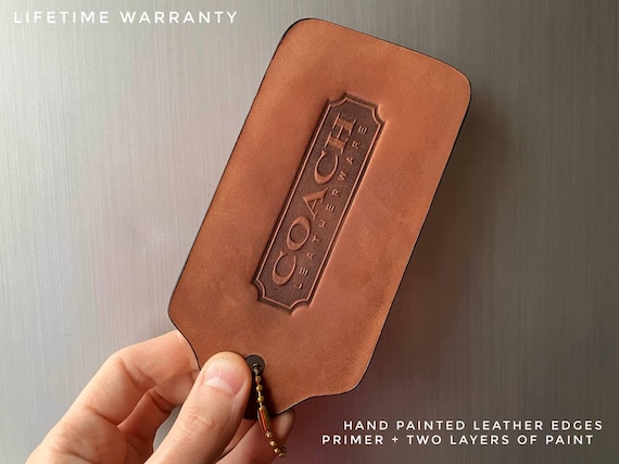 Coach Xl Inspired Tag; Big Coach Leather Tag - Etsy