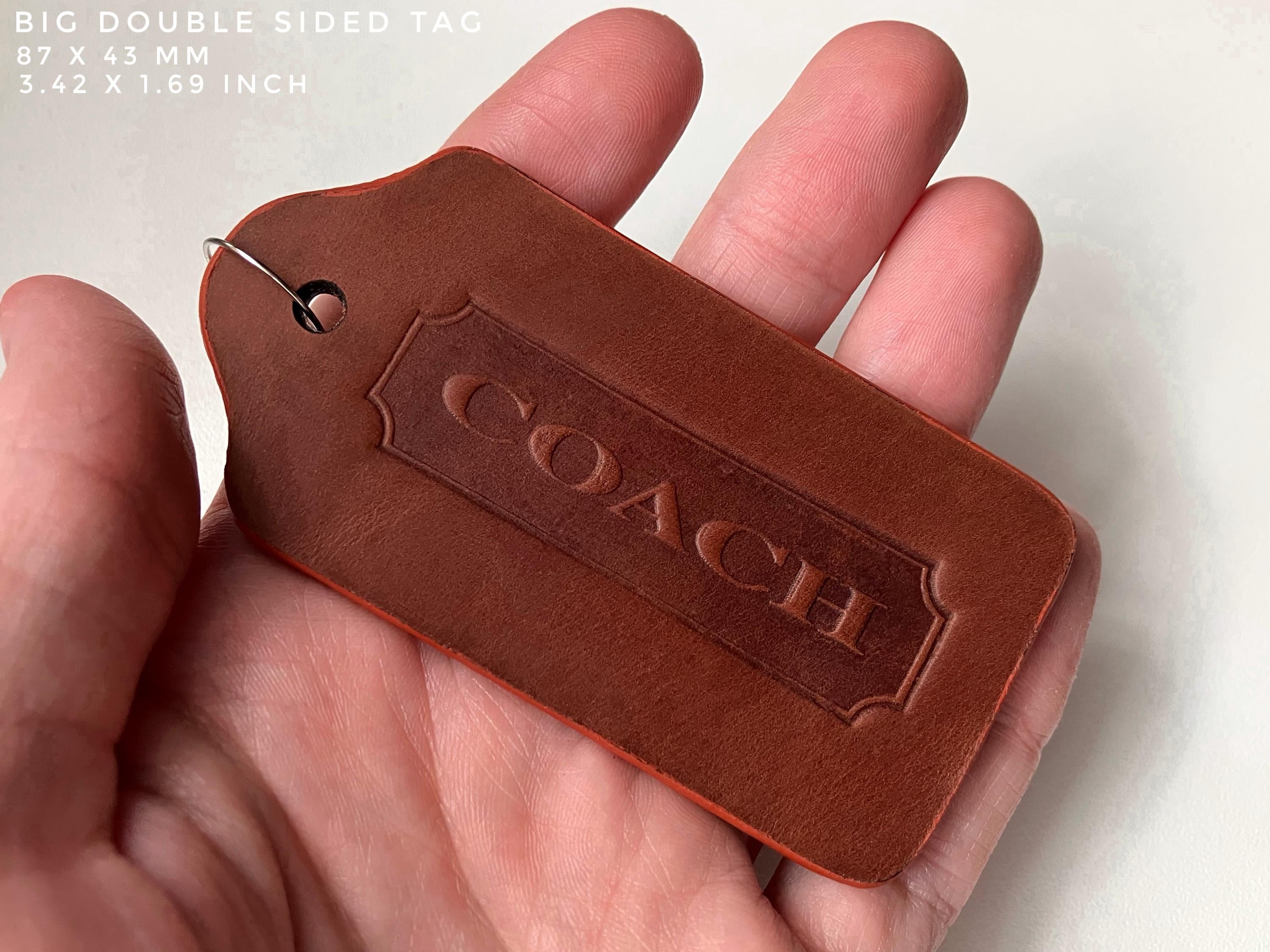 Coach Inspired Tag of Big Size; Coach Big Leather Patch; Coach - Etsy