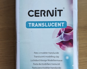 Argilla polimerica bianca TRASLUCENT Cernit - 500 g