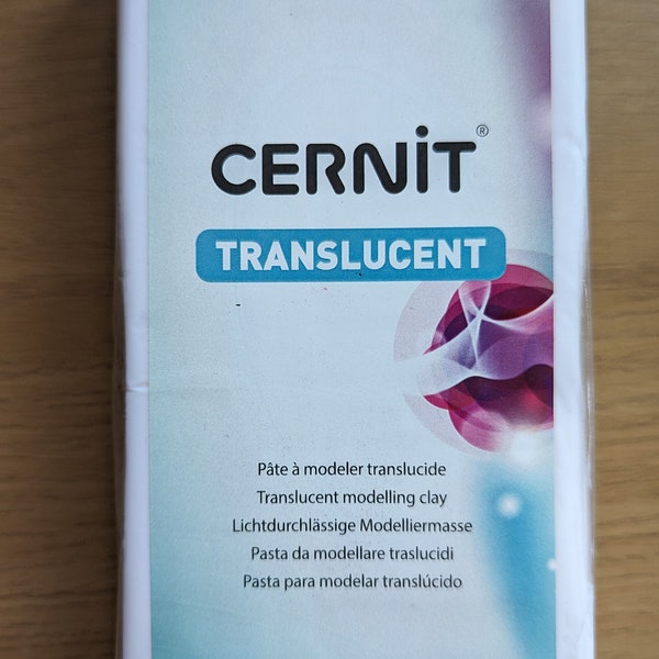 Cernit TRANSLUCENT white Polymer Clay - 500g