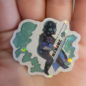 Cirrus Ghoulette Keytar Fan-Made Spooky Band Holographic Vinyl Sticker