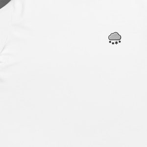 Schnee T-Shirt Fröhliche Kleidung Lustige TShirt Stickerei Weihnachts Feier Shirt Weihnachts Geschenk Schneefall Shirt Apres-Ski Party Shirt