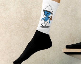 Smurf Cat Socken Shailushai шайлушай Schlumpf Katze Socken Pilz Schnecke Meme Socken Wir leben Liebe Lüge Socken Youtube Tiktok Hype viral