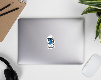 Smurf Cat Sticker, Shailushai, шайлушай, Smurf Cat Mushroom Snail, Meme, We Live Love Lies, Youtube, Tiktok