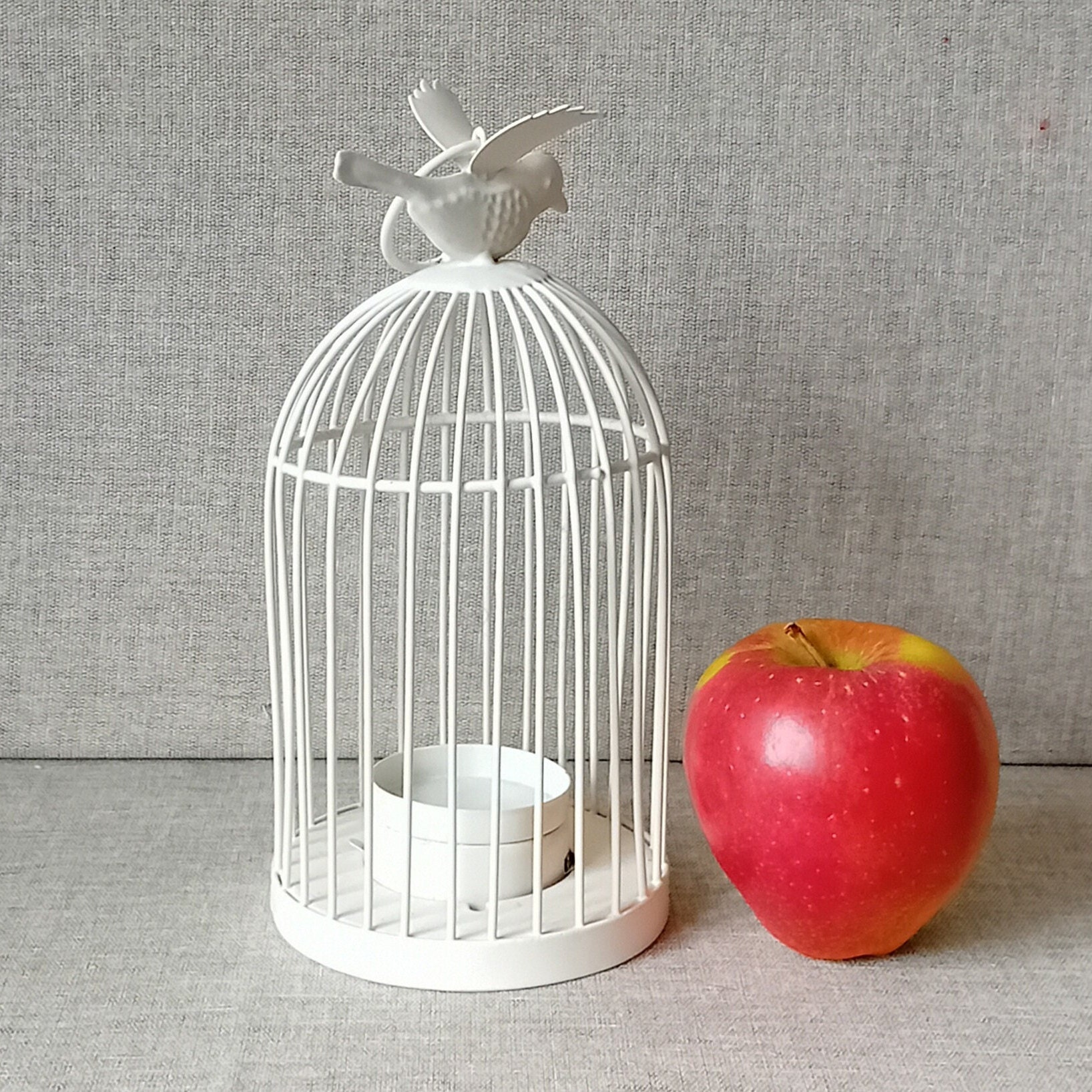 Hanging Bird Cage Tea Light Holder. Includes Battery Run Tealight Etsy UK