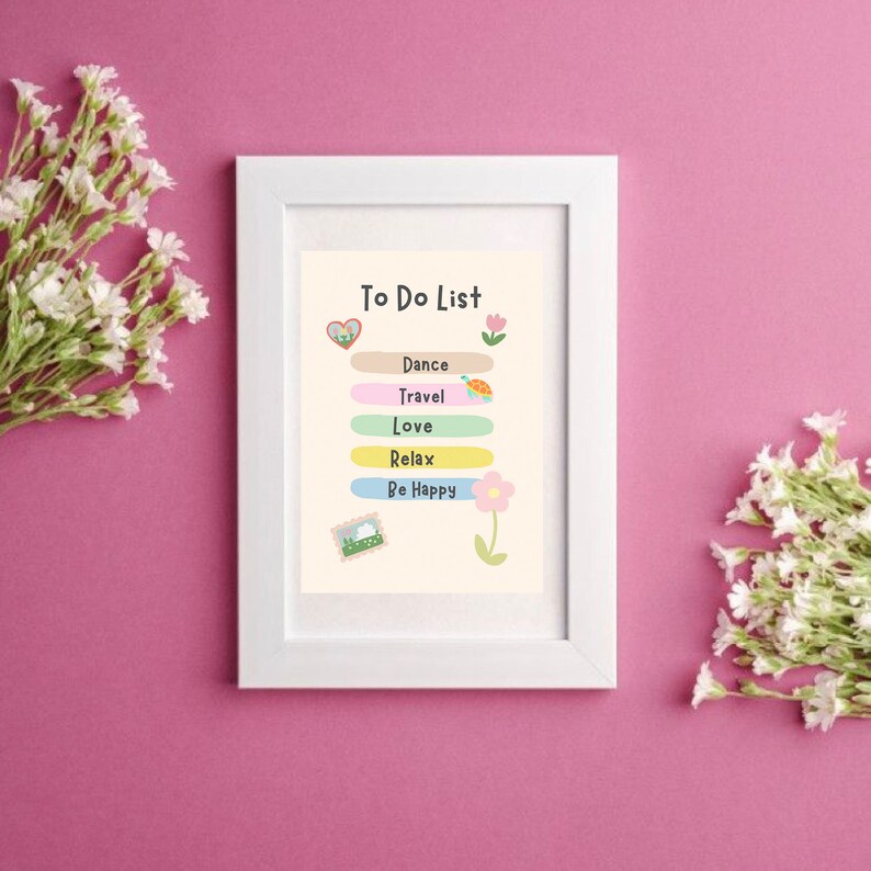 To Do List - Philosophy Poster - Self Care Checklist - Feelings Poster - Cute to Do List - Funny ...