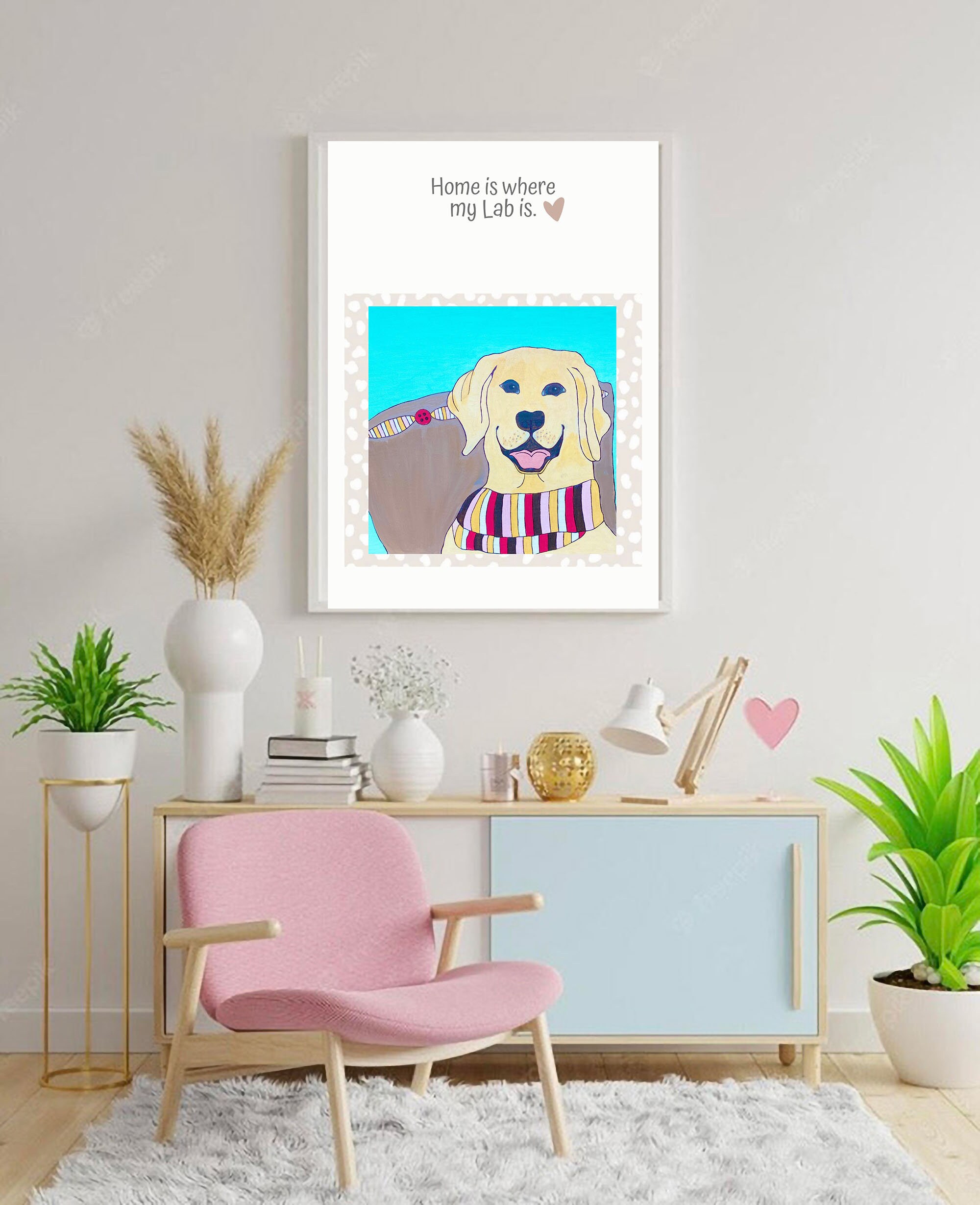 Printable Labrador Poster - Personalized Lab - Labrador Home Decor ...
