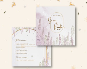 Hochzeit Event Card Grafik Design mit Video