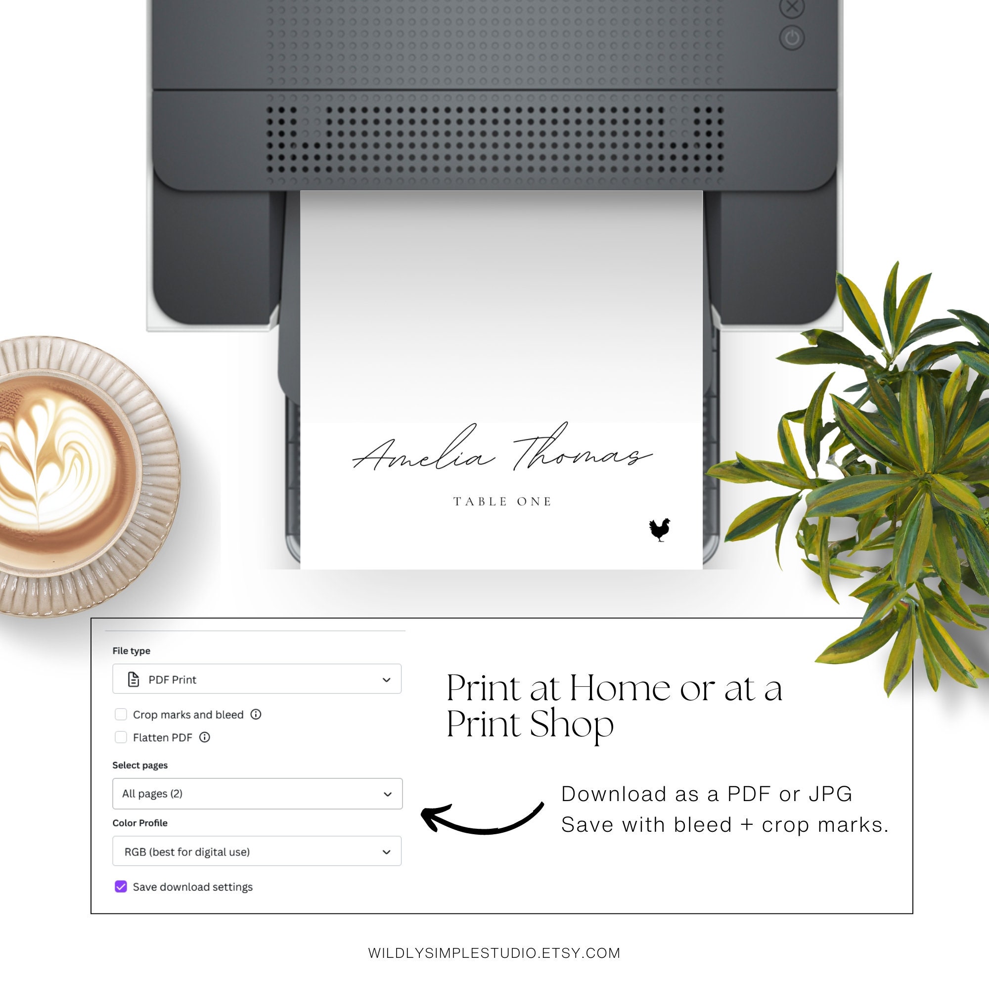 Meal Indicator Examples Place Card With Meal Indicator, Wedding Food Choice Icons, Name Card ...