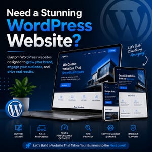 WordPress webbdesign | Anpassad utveckling | Responsiv företagswebbplats | SEO-optimerad | Omdesign | Alla nischer