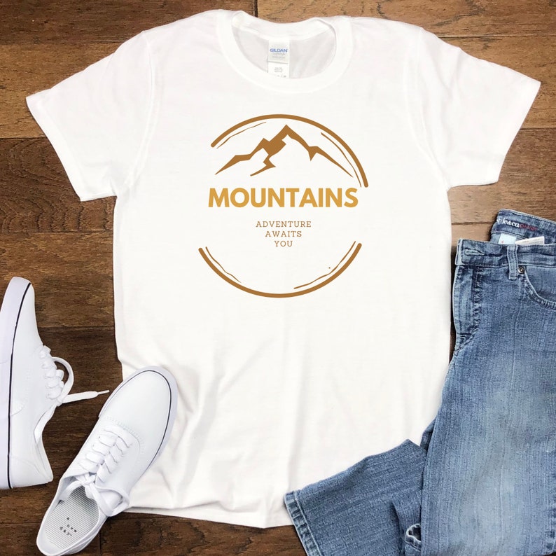 Hiking T-shirt Mountains - Etsy