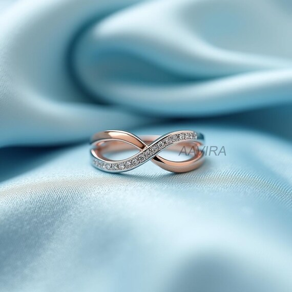 Infinity Ring Platinum Infinity Band Infinity Wedding Band Criss