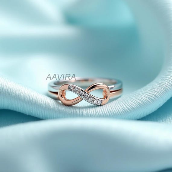Sterling Silver Triple Heart Infinity Ring With Cubic Zirconia - Size 4.5, Symbol Of Eternal Love - View #3