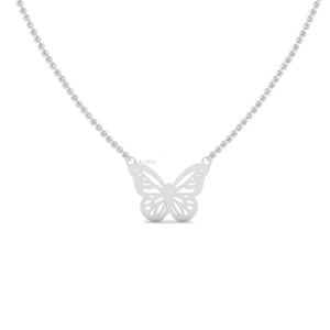 Dainty Butterfly Necklace, 925 Sterling Silver Necklace, Mini Butterfly Necklace, Butterfly Necklace, Mother's Day Gift, Dainty Necklace