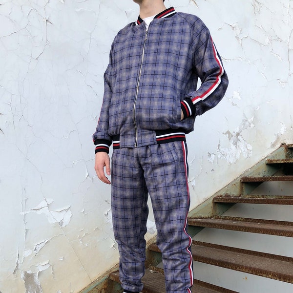 Tartan Tracksuit - Etsy