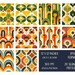 Retro Seamless Patterns, Printable Digital Paper, Commercial Use, JPEG ...