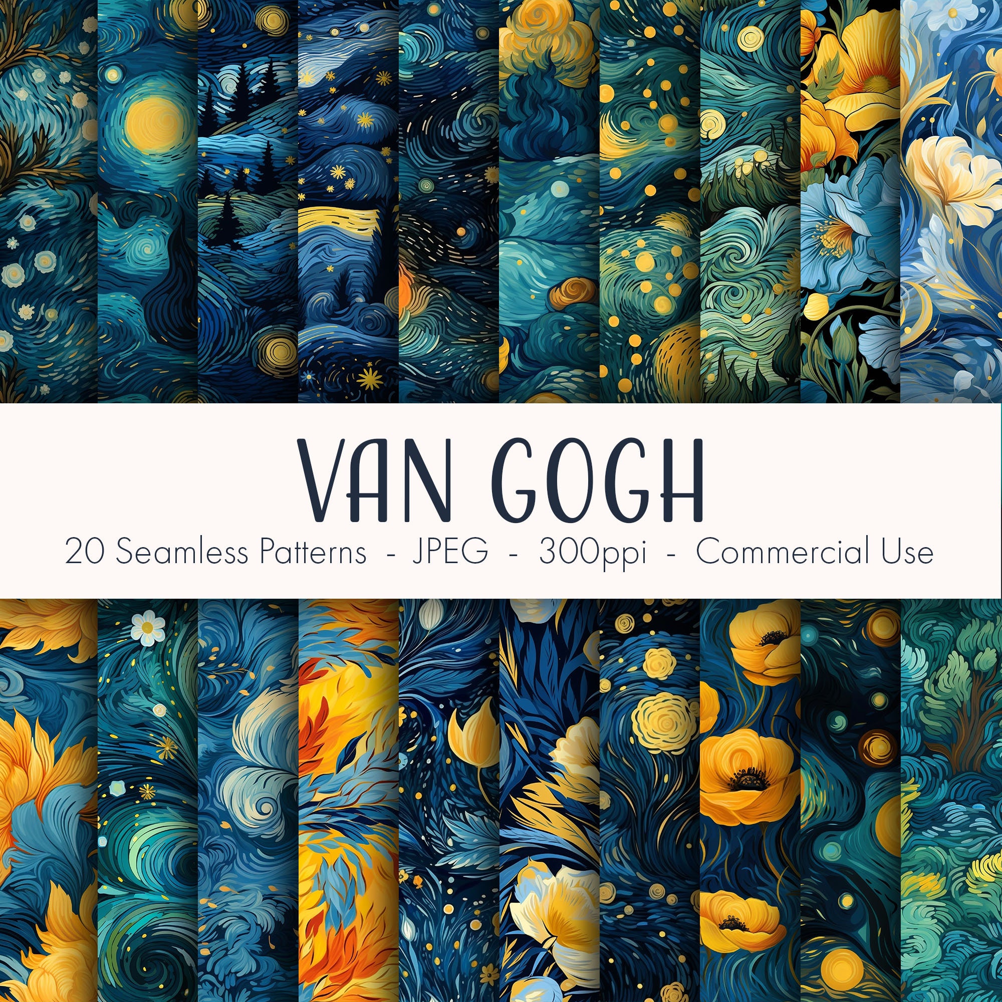 Love People” Art Palette Van Gogh Quote Sticker