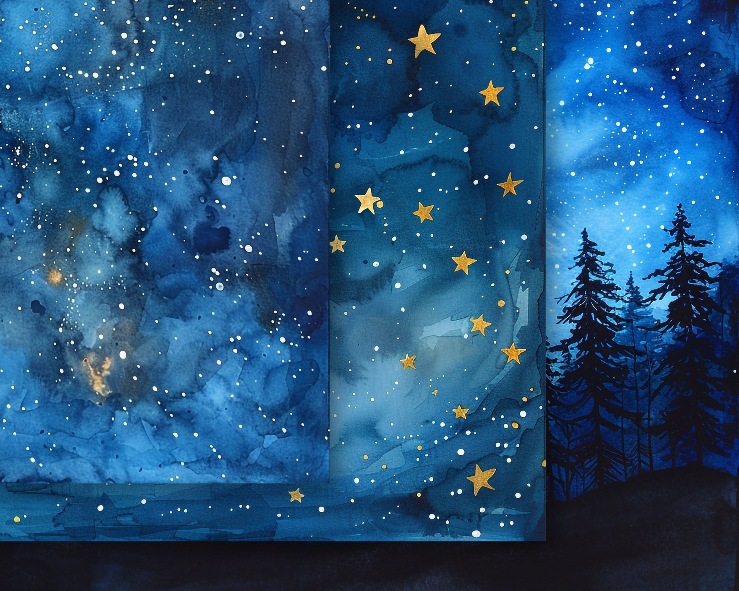 Night Sky Digital Images, Printable Digital Paper, Instant Download, Commercial Use, JPEG Format ...
