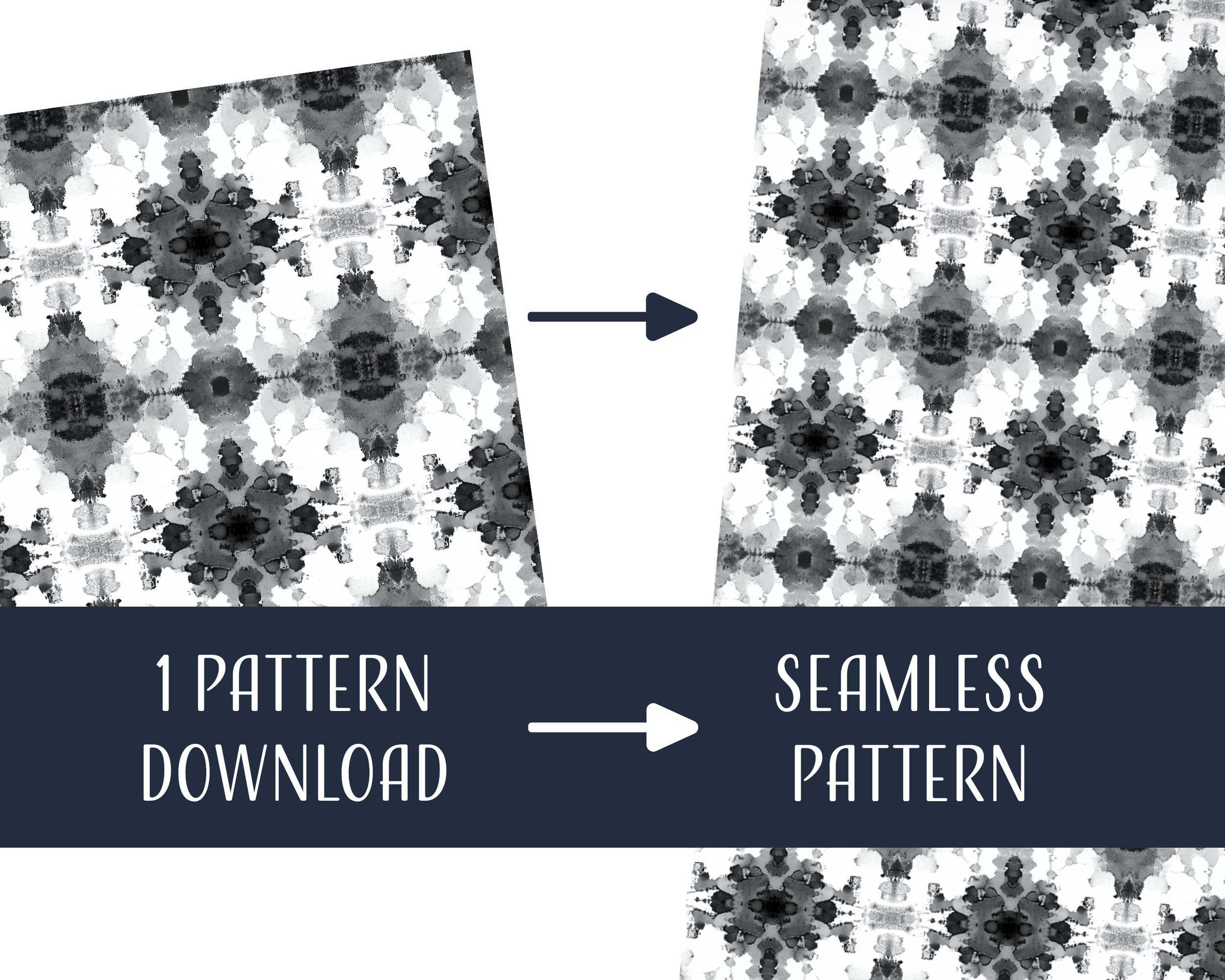 Transparent Rorschaach Pattern Rorschach Seamless Patterns, Printable Digital Paper, Commercial Use ...