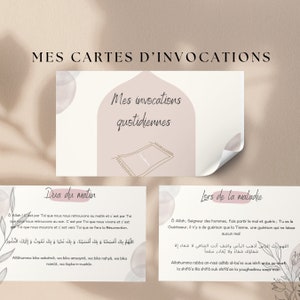 22 cartes duas français imprimable | Cartes invocations adultes, Dua imprimables, invocation quotidienne | Doua Adulte | Guide invocations