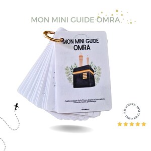 Mon mini guide omra, version physique, 16 pages étapes et invocations de la omra