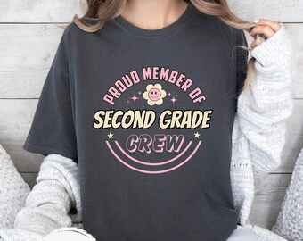 Comfort Colors 2nd Grade Teacher Shirt: Unisex Cotton Tee