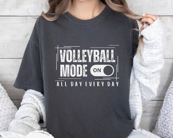 Funny Volleyball Mom Shirt: Comfort Colors Game Day Tee