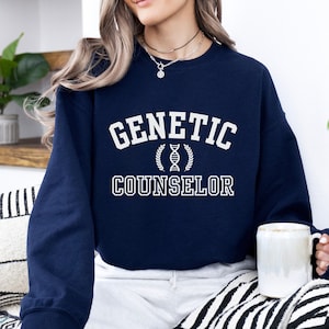 Genetic Counselor Sweatshirt: Genetics Gift, Comfortable Cotton-Blend