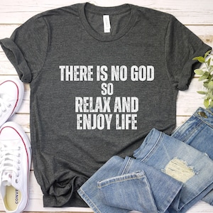 Atheist T-Shirt: Godless Heathen Anti Religion Tee