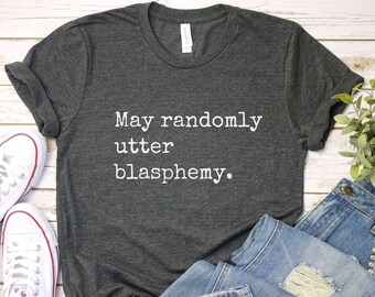 Lustiges Atheist T-Shirt: Anti Religion T-Shirt - Blasphemie Geschenk