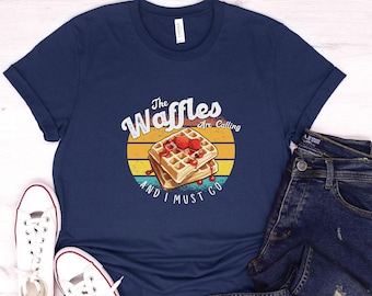 Camiseta "Waffles Are Calling": Camiseta para amantes del brunch gourmet