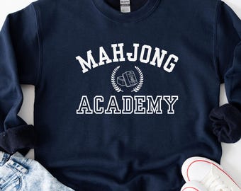 Mahjong Academy Sweatshirt: Unisex Crewneck for Mahjong Lovers