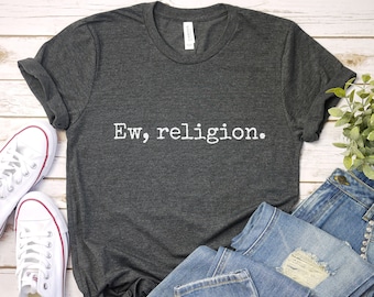 Lustiges Atheisten-Shirt: Sarkastisches Anti-Religions-Grafik-T-Shirt