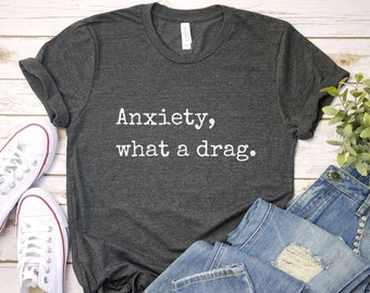 Camiseta divertida para la ansiedad: camiseta sarcástica para introvertidos