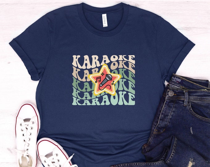 Chemise karaoké | Cadeau d’amateur de karaoké | T-shirt karaoké | Chemise mélomane | Chemise de karaoké drôle | Chemise de chanteur | Cadeau pour elle | Cadeau Karaoké