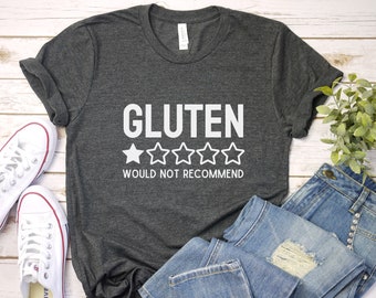 Grappig glutenvrij T-shirt: coeliakie, T-shirt sarcastisch citaat