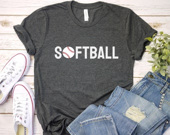 Funny Softball Graphic T-Shirt | Softball Mom Gift
