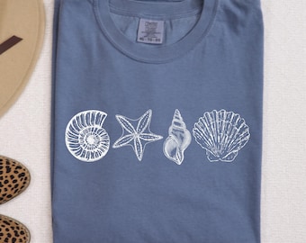 Comfort Colors Beach Shirt: Ocean Vibes Vacation Tee