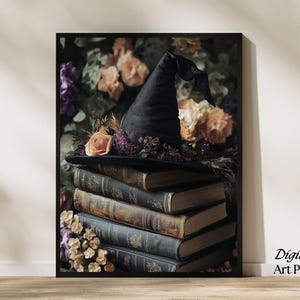 Halloween Wall Art Print Witchy Spells Prints Vintage Neutral Witch Wall Art Witch Art Prints Digital Download Printables Halloween Painting