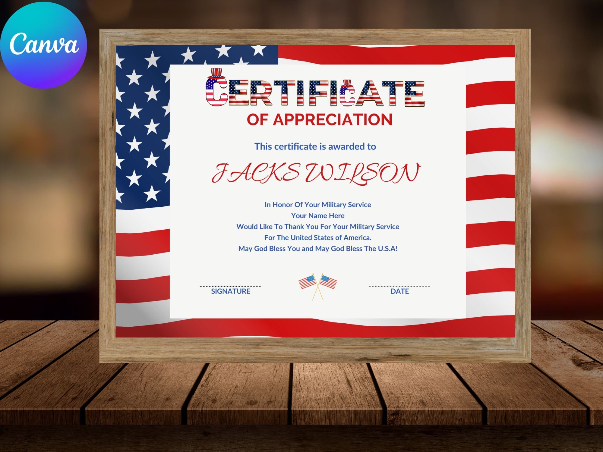Veterans Certificate - Etsy veterans-certificate-etsy