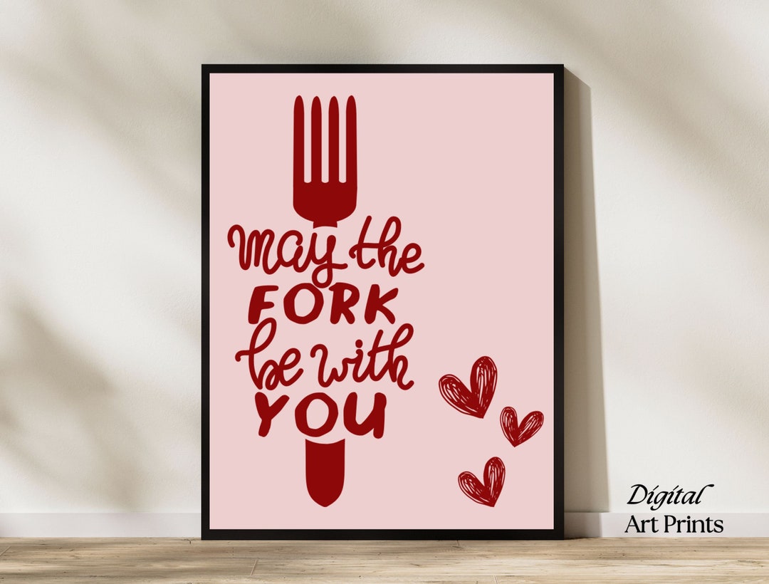 Aesthetic Kitchen Decor Cute Cooking Art Kitchen Wall Art Print