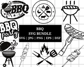 Barbecue SVG Bundle, BBQ Svg Bundle, Svg BBQ, grillades Svg, Svg cuisine, fichiers coupe barbecue, Clipart barbecue, clipart grillades, nourriture Svg