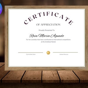 Bewerkbaar College Diploma met gouden zegel Afdrukbare College Graduation Diploma-sjabloon Graduation Certificate Instant Download-bestand