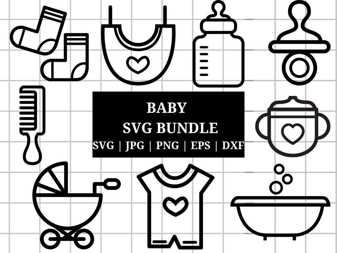 Baby Svg Bundle Baby Shower Svg Newborn Svg Bundle Baby - Etsy