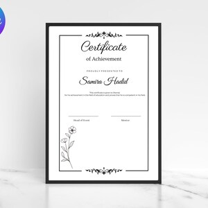 Editable Appreciation Certificate Template (Canva)