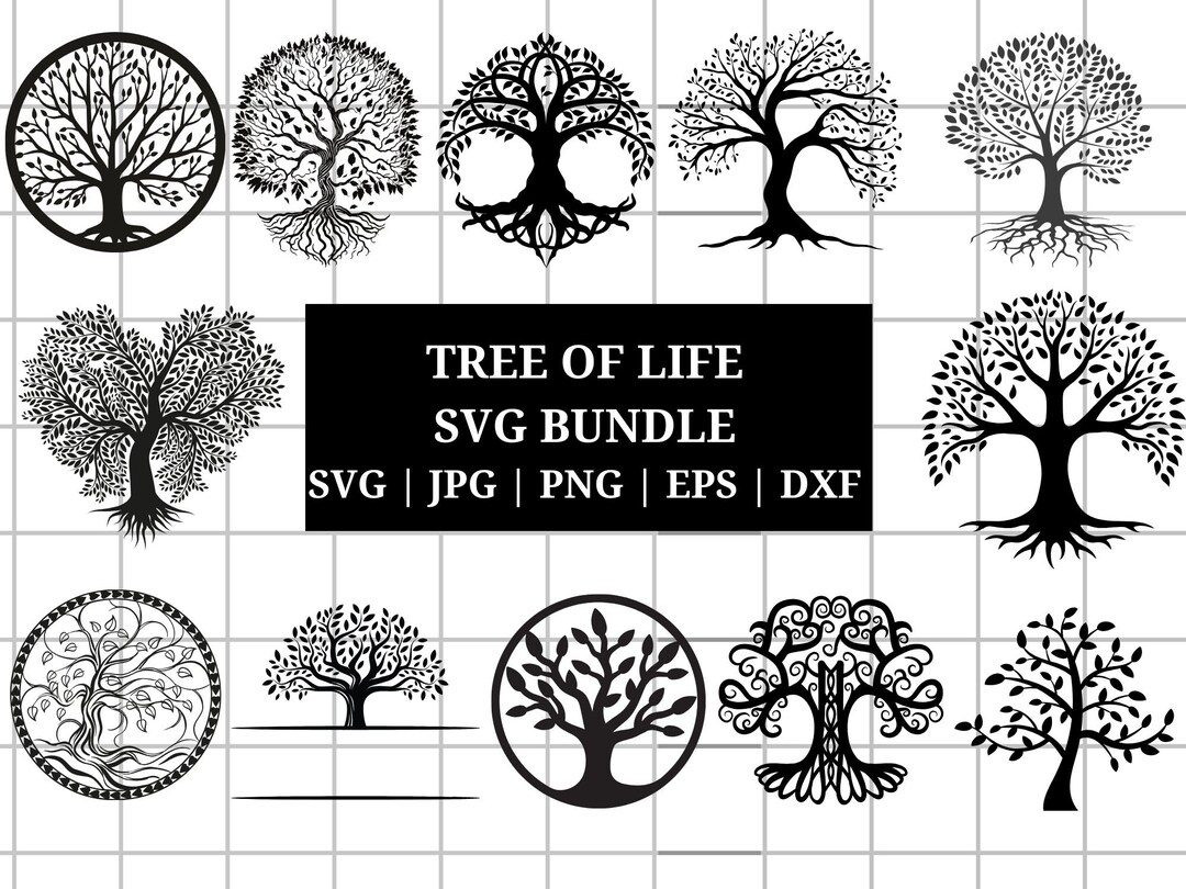 Tree of Life Svg, Tree of Life Clipart, Tree of Life Svg Cut Files for ...