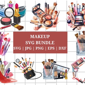 Make Up Bag SVG Bundle, Make up SVG, Make Up Png, Beauty svg, Svg bundle, Mascara svg, Lipstick svg, Ciglia Svg, Lip Svg, Makeup svg