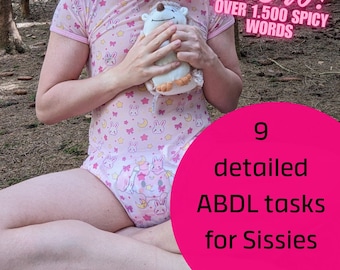 9 detailed Sissy ABDL Tasks | 1500+ Words of Exciting Baby Instructions for Sissies | ABDL, Sissy Baby, Humiliation, Diaper