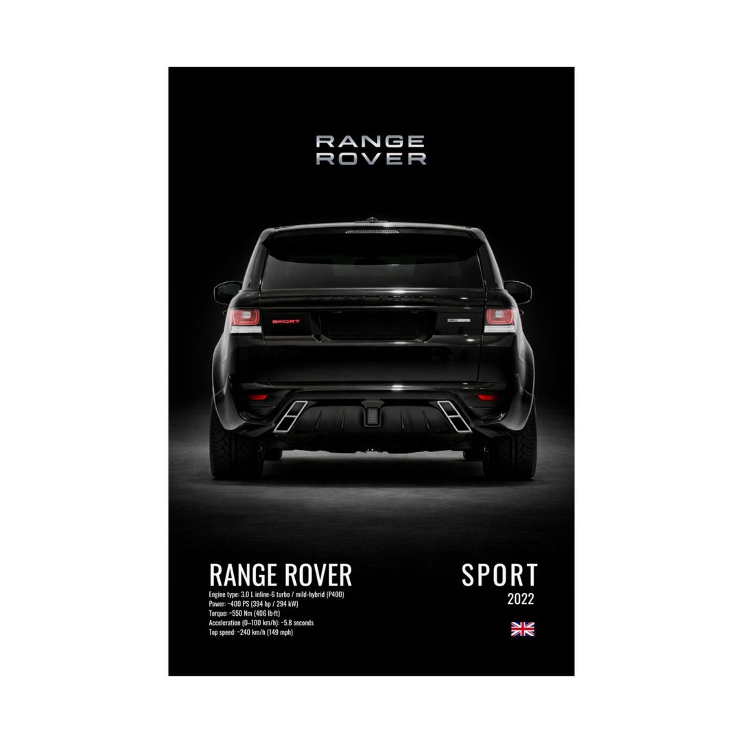 Range Rover Print Image Range Rover Sport Poster | Luxury SUV Wall Art | Range Rover Sport 2022 ...